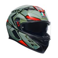 AGV Шлем K3 Decept Matt Black/Green/Red в Воронеже