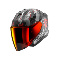 Shark Шлем Skwal I3 Jet Hellcat Mat Black/Chrome/Red в Воронеже