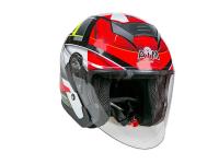 AiM Шлем открытый JK526 Red/Grey/Black в Воронеже