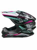 AiM Шлем кроссовый JK803 Multicolor Black/Blue в Воронеже