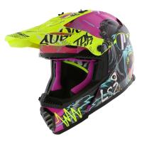 LS2 Шлем MX437 Fast II Mini Gorilla Purple-06 в Воронеже