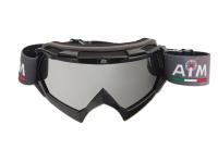 AiM Очки кроссовые (PRO) 157-100 Black Glossy в Воронеже