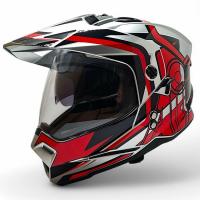 AIM Шлем кросс/эндуро JK802S Red/Grey/Black в Воронеже