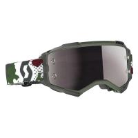 Scott Очки кроссовые Fury dark green/white silver chrome works в Воронеже