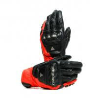 Dainese Перчатки кожаные 4-Stroke 2 Black/Fluo-Red в Воронеже