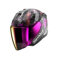Shark Шлем Skwal I3 Jet Hellcat Mat Black/Chrome/Violet в Воронеже