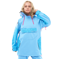 Dragonfly Куртка-анорак сноубордическая DF Uktus Woman Blue - Pink в Воронеже