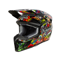 Oneal Шлем кроссовый детский 3Series Youth Crank V.24 красный/ зеленый в Воронеже