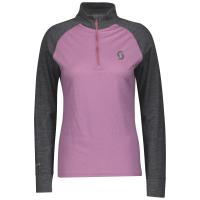 Scott Термокофта женская  Zip Defined Merino dark grey melange/cassis pink в Воронеже