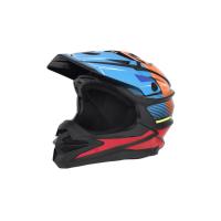 Desment Шлем кроссовый Raptor Black-Blue-Orange graphic в Воронеже
