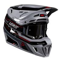 Leatt Шлем кроссовый 8.5 Grey V26 + очки Velocity 5.5 в Воронеже
