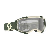 Scott Очки кроссовые Fury LS kaki green/light sensitive grey works в Воронеже