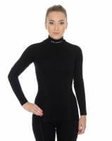 Brubeck Футболка женская дл.рукав Wool Merino 78% Черный в Воронеже