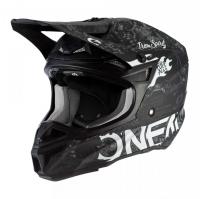 Oneal Шлем кроссовый 5Series Polyacrylite Черный/Белый в Воронеже