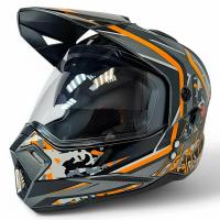 AIM Шлем кросс/эндуро JK802S Orange/Grey/Black в Воронеже