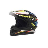 Desment Шлем кроссовый Raptor White-Yellow-Blue graphic в Воронеже