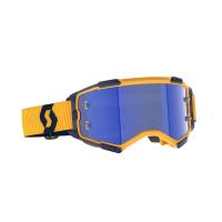 Scott Очки кроссовые Fury dark yellow/dark blue/blue chrome works в Воронеже