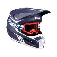 Leatt Шлем кроссовый 3.5 V26 Blue + очки Vizion 3.5 в Воронеже