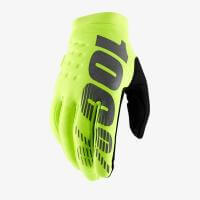 100% Мотоперчатки текстильные подростковые Brisker Youth Glove Fluo Yellow в Воронеже