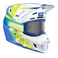 Leatt Шлем кроссовый  7.5 V26 Pixel Blue + очки Velocity 4.5 в Воронеже