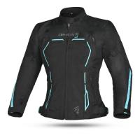 Dimox Мотокуртка текстиль Margo Women Black/Turquoise в Воронеже