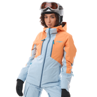 Dragonfly Куртка горнолыжная утепленная Gravity Woman 2025 Mock Orange-Light Blue в Воронеже