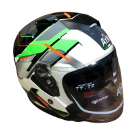 AiM Шлем JK526 Fluo-Green/White/Black в Воронеже