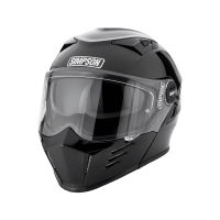 Simpson Шлем модуляр Darksome Gloss Black в Воронеже