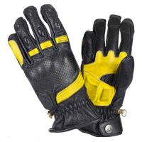 BY City Мотоперчатки Retro II Black/Yellow в Воронеже