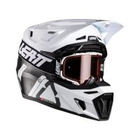 Leatt Мотошлем 9.5 Carbon-White + очки Velocity 6.5 V26 в Воронеже