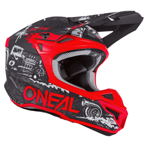 ONEAL Кроссовый шлем 5Series HR Черный/Красный в Воронеже