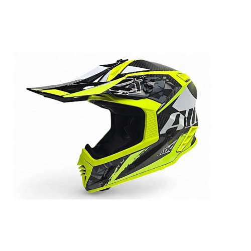 AiM Шлем RH855 Carbon Terrain Black/Yellow в Воронеже