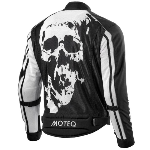Moteq Мотокуртка текстильная сетка Rebel Черно-белая в Воронеже