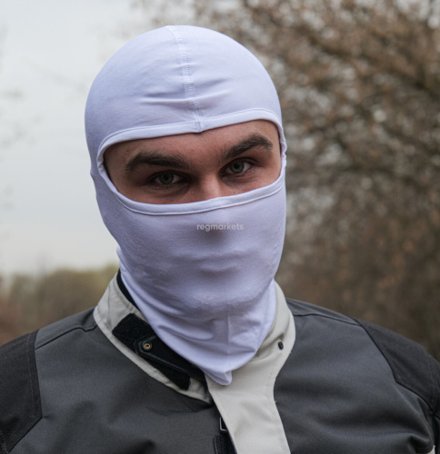 MotoLike Подшлемник Хлопок/Эластан Белый в Воронеже