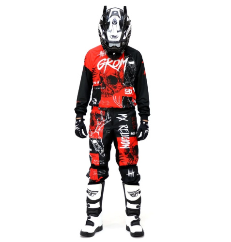 Grom Джерси + штаны MX Religion red в Воронеже