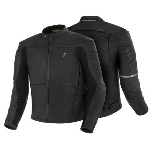 Shima Мотокуртка Кожаная Shadow TFL Black в Воронеже