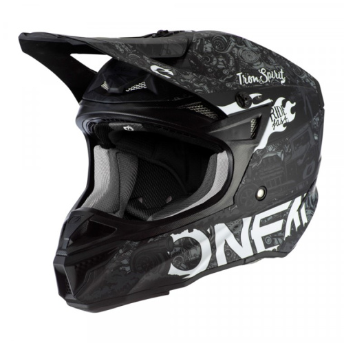 Oneal Шлем кроссовый 5Series Polyacrylite Черный/Белый в Воронеже